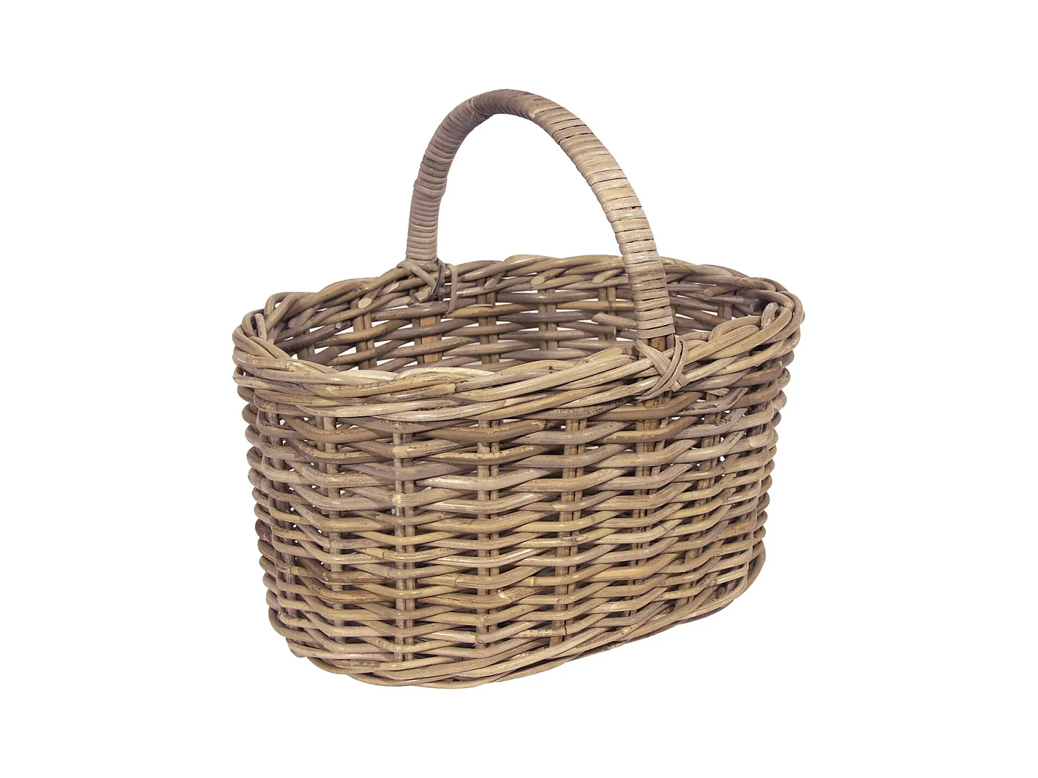 Panier en poelet gris