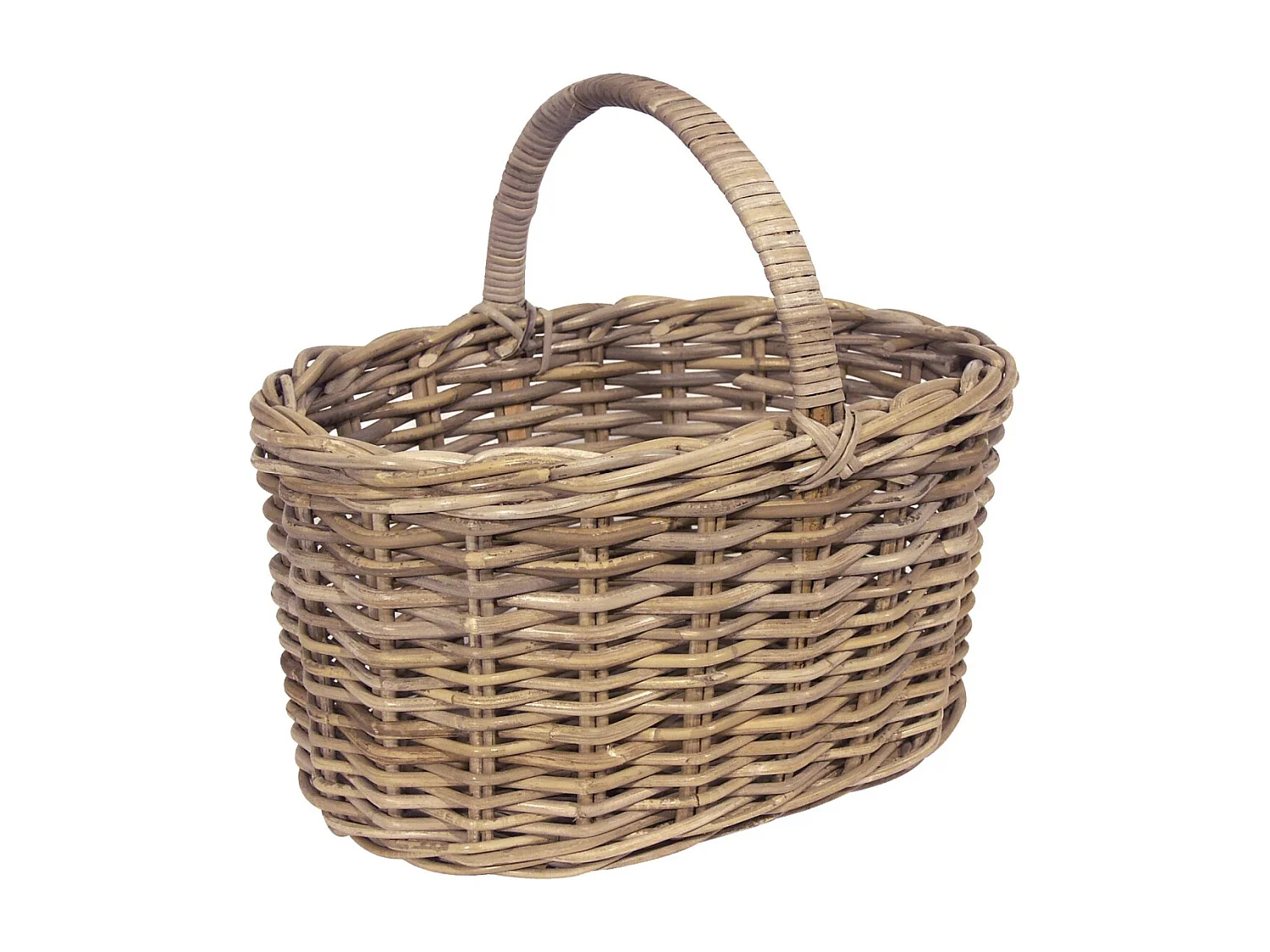 Panier en poelet gris 41 x 31 x 22 cm