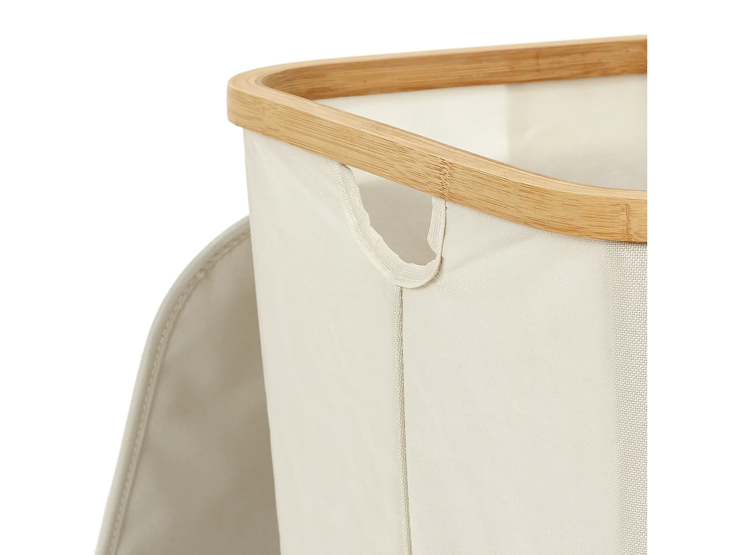 Panier De Rangement Carre Cerclage Bambou Beige, Marron