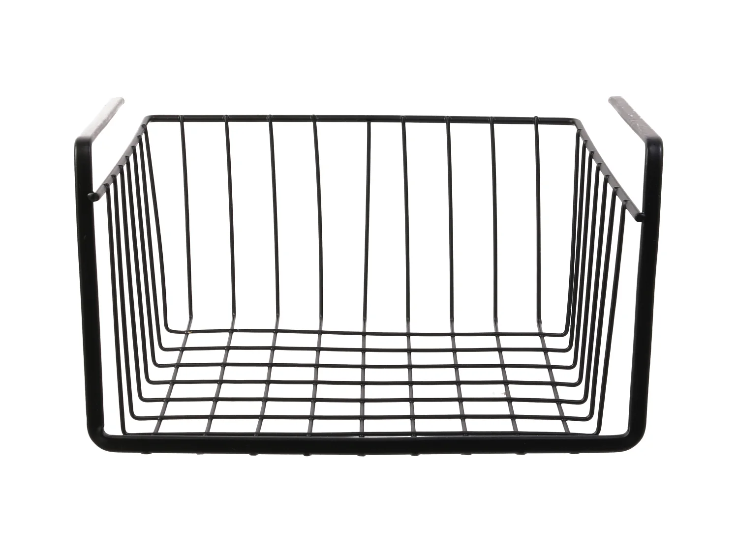 Panier Suspendu Metal Filaire Noir 26x14x26cm Noir