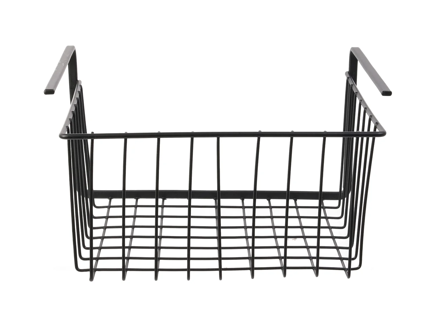 Panier Suspendu Metal Filaire Noir 26x14x26cm Noir