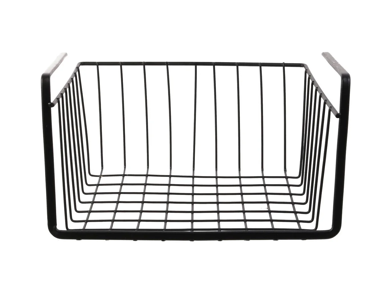 Panier Suspendu Metal Filaire Noir 26x14x26cm Noir