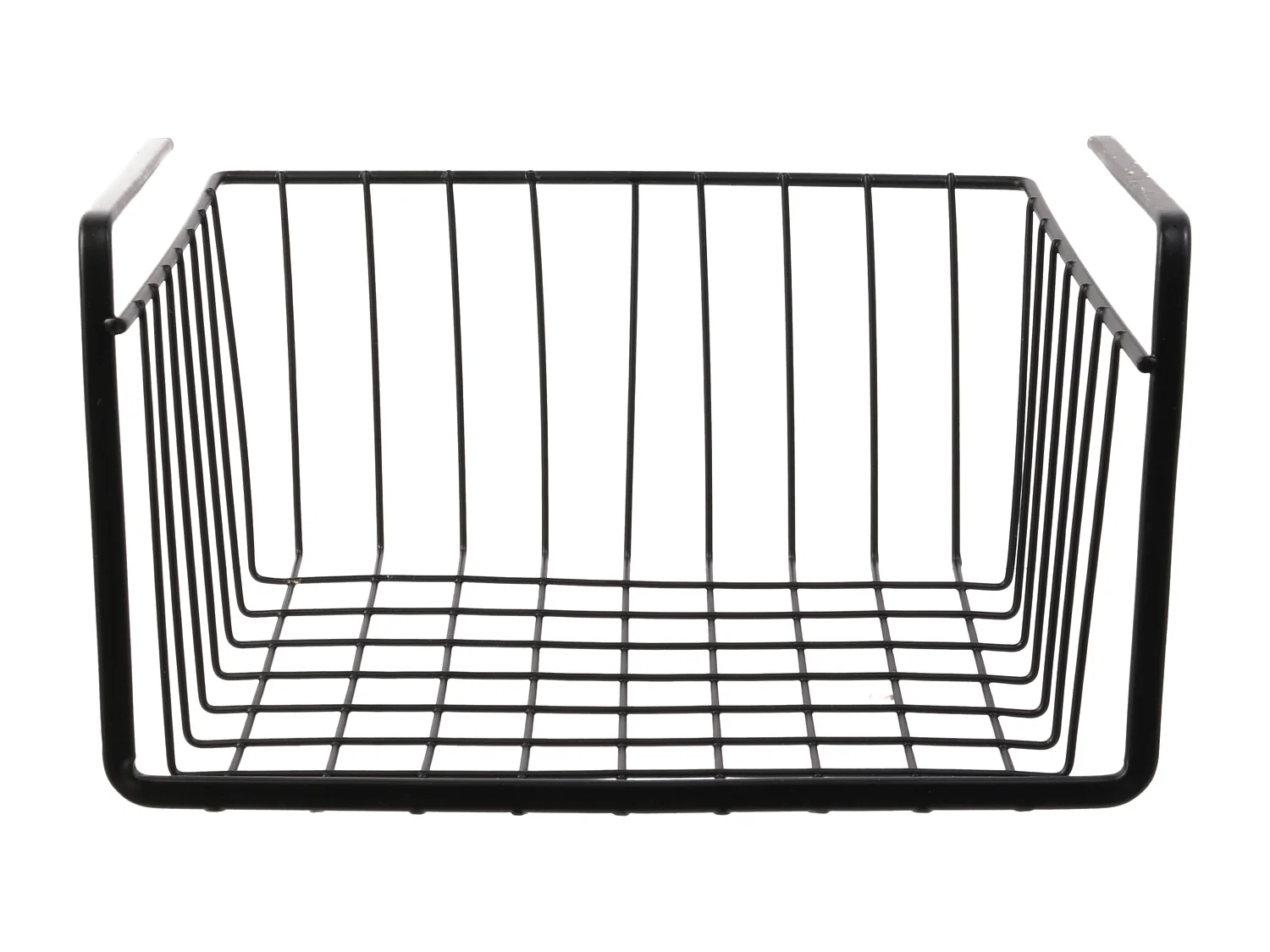 Panier Suspendu Metal Filaire Noir 26x14x26cm Noir