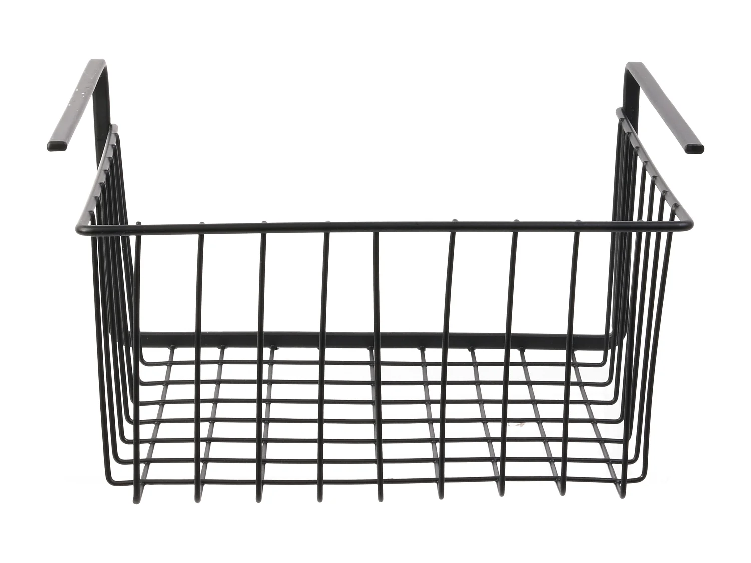 Panier Suspendu Metal Filaire Noir 26x14x26cm Noir