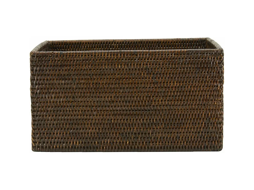Panier de rangement en rotin antique Longueur 34cm
