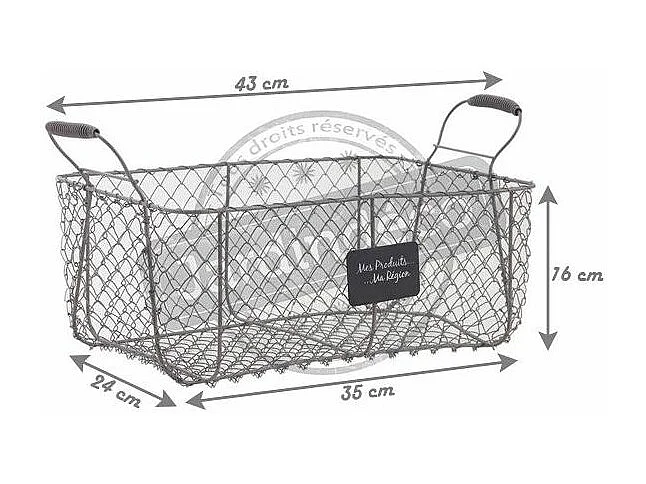 Panier grillagé Mes produits ma région