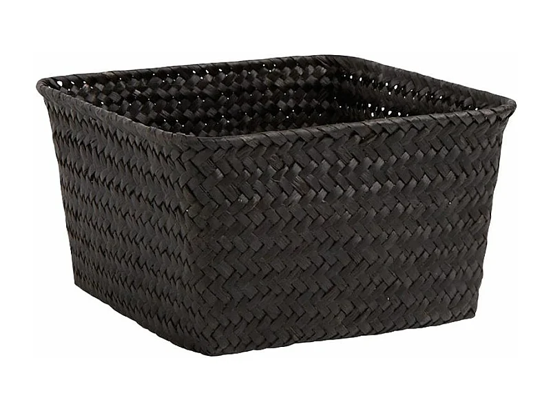 Corbeilles en palmier teinté noir (Lot de 3)