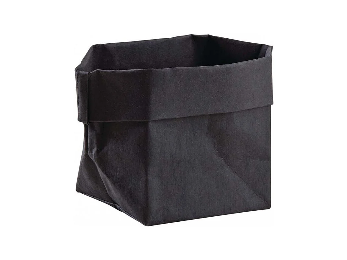 Corbeille en papier noir