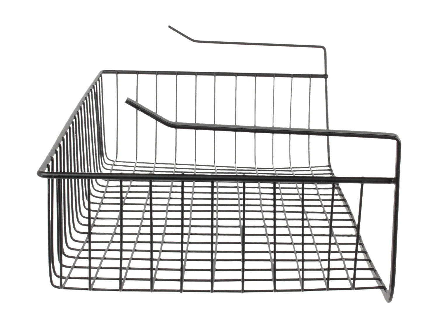 Panier Suspendu Metal Filaire Noir 56x14x26cm Noir