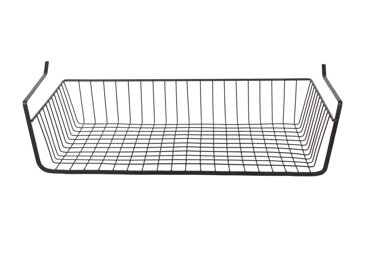 Panier Suspendu Metal Filaire Noir 56x14x26cm Noir