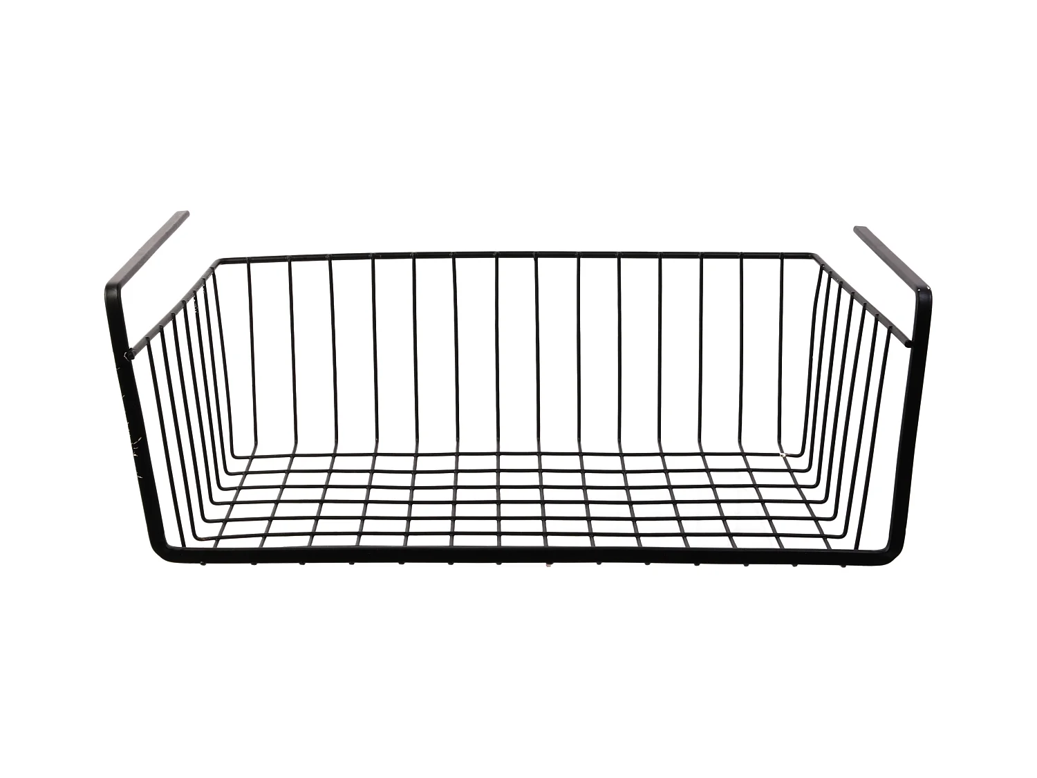 Panier Suspendu Metal Filaire Noir 40x14x26cm Noir