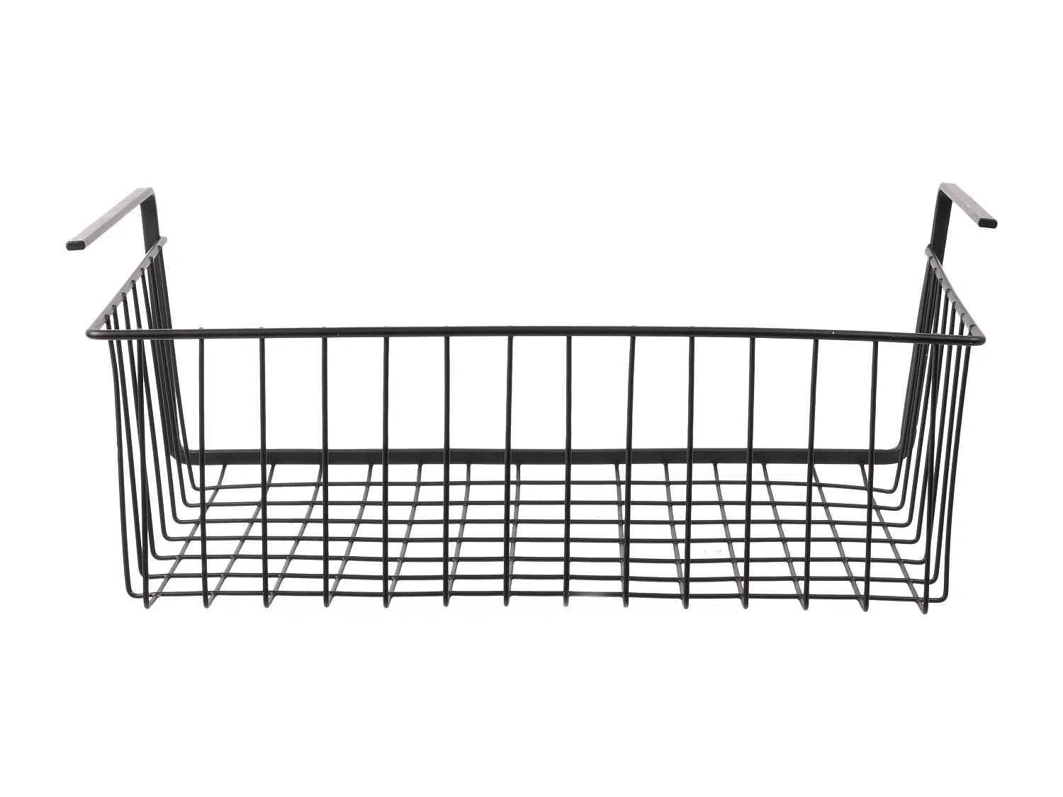 Panier Suspendu Metal Filaire Noir 40x14x26cm Noir