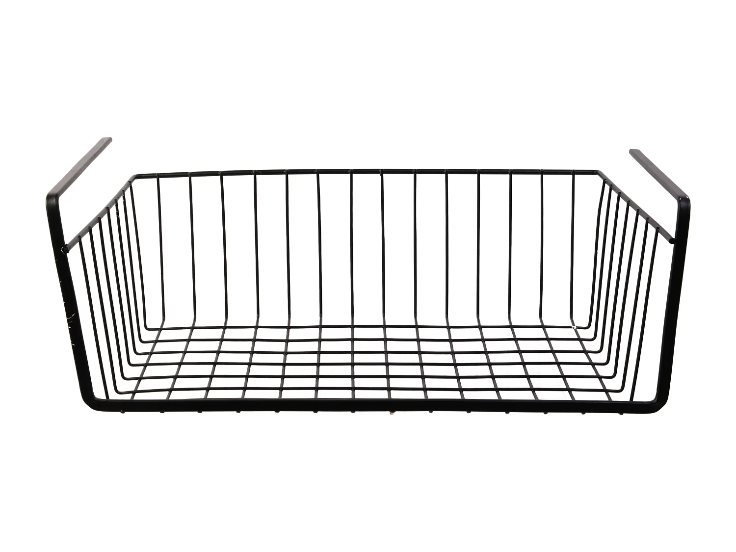 Panier Suspendu Metal Filaire Noir 40x14x26cm Noir