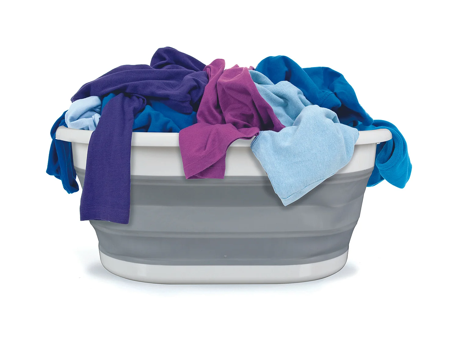 Panier A Linge Retractable 17l Blanc, Gris