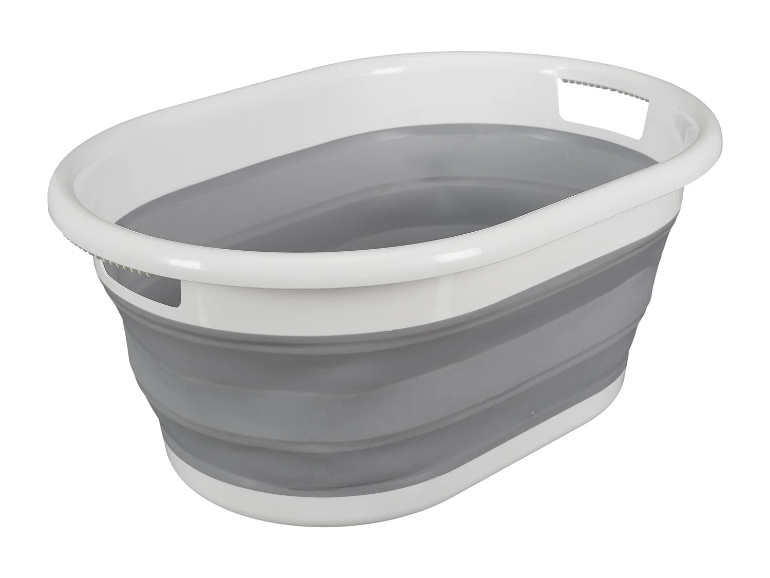 Panier A Linge Retractable 17l Blanc, Gris