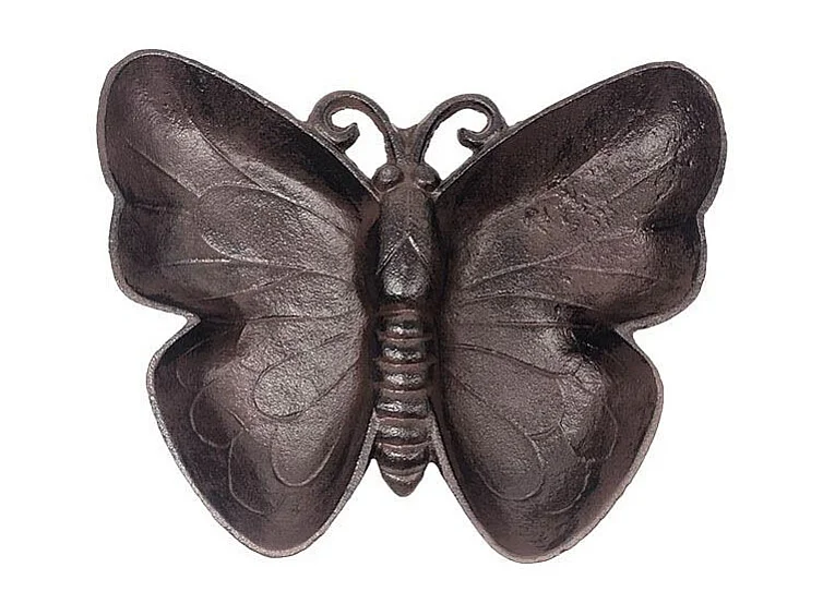 Mangeoire à poser en fonte papillon 26 cm