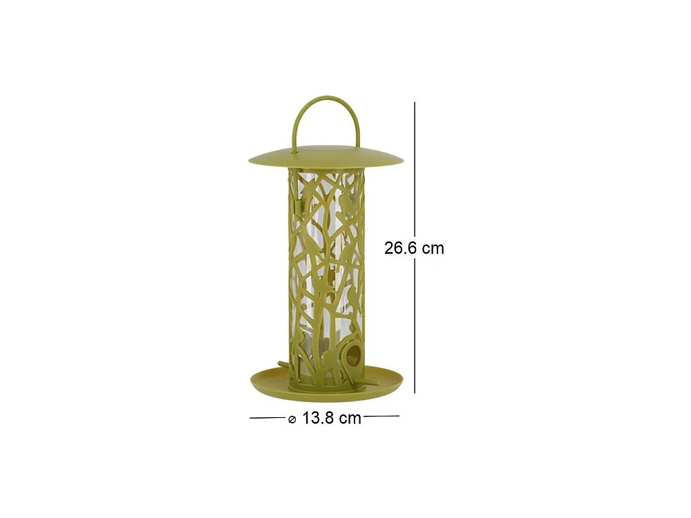 Mangeoire silo pour oiseaux Chiffchaff Pour graines + plateau + perchoir