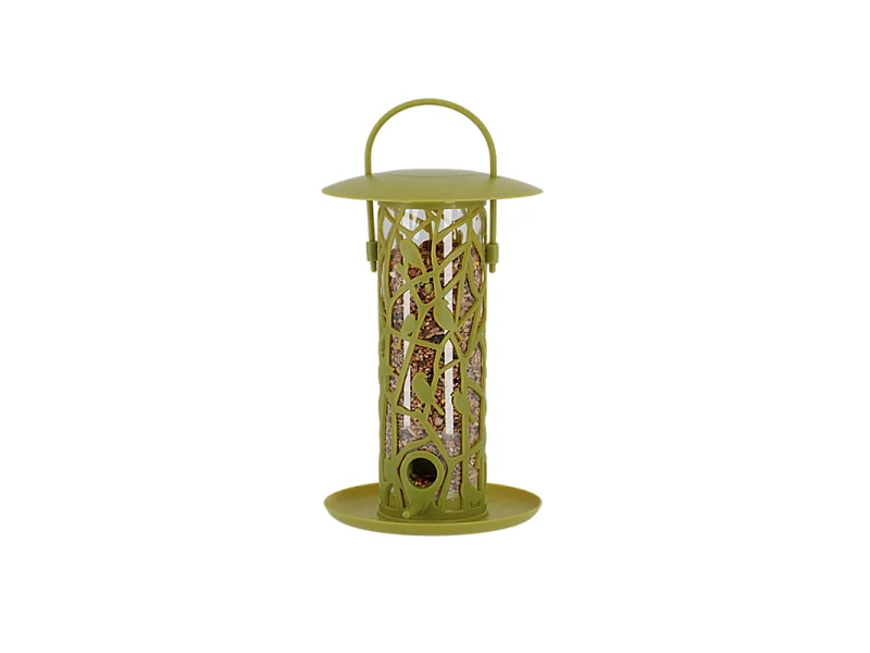 Mangeoire silo pour oiseaux Chiffchaff Pour graines + plateau + perchoir