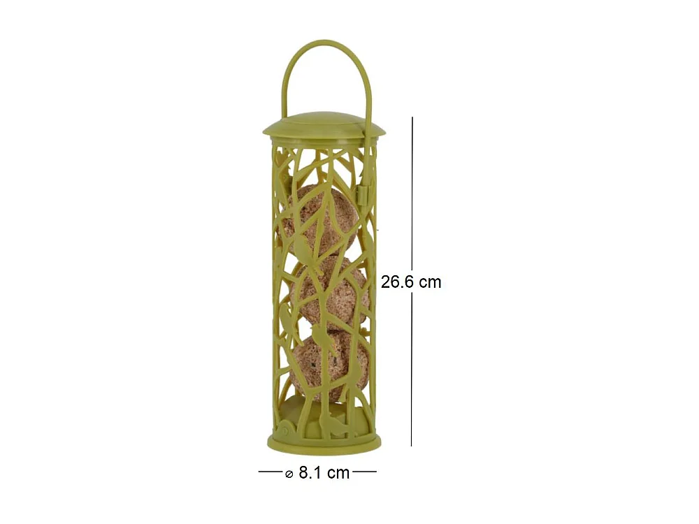Mangeoire silo pour oiseaux Chiffchaff Pour boules de graisse