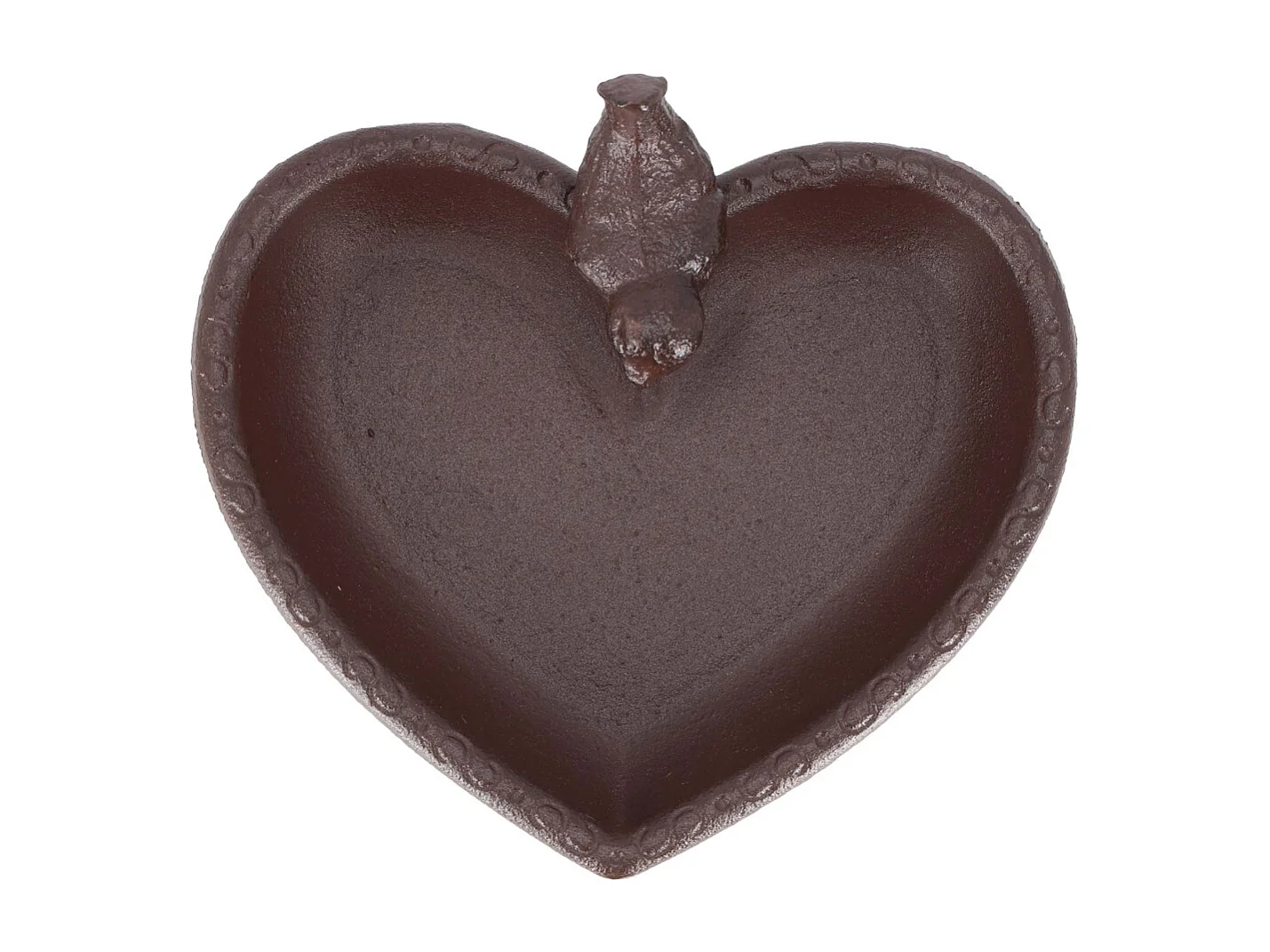 Mangeoire à oiseau en fonte Joli coeur