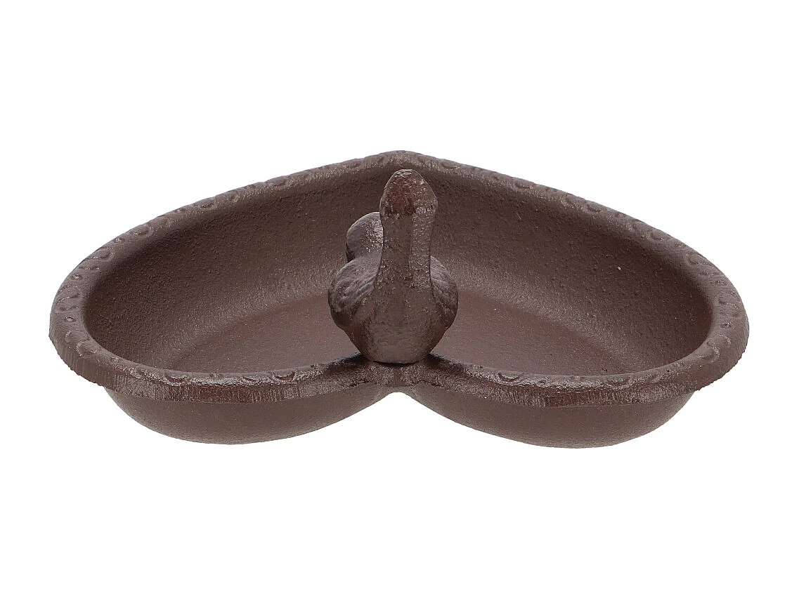 Mangeoire à oiseau en fonte Joli coeur