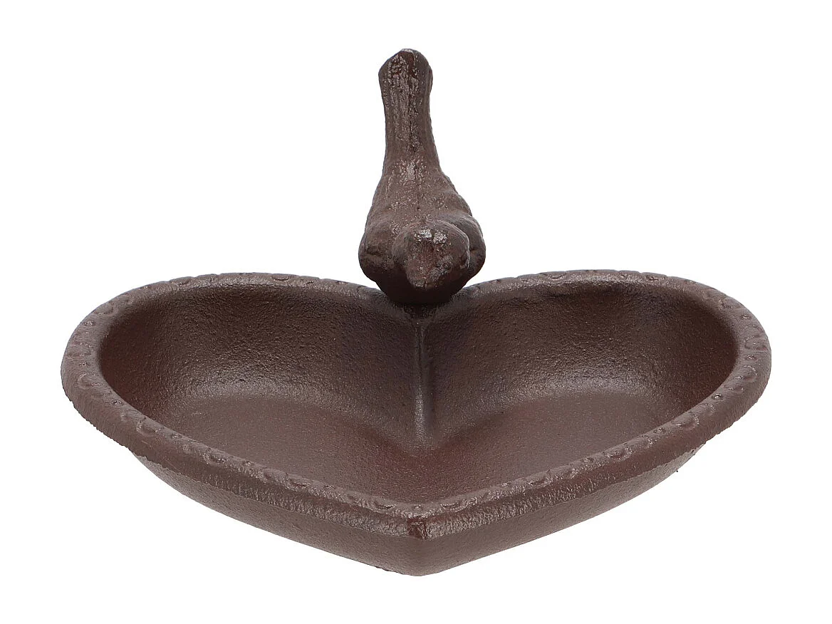 Mangeoire à oiseau en fonte Joli coeur