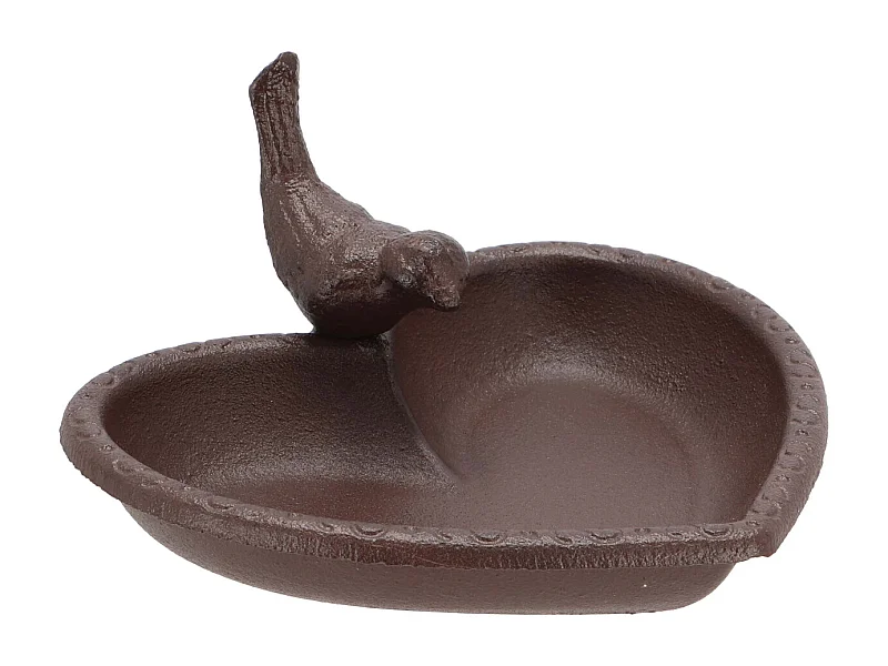 Mangeoire à oiseau en fonte Joli coeur