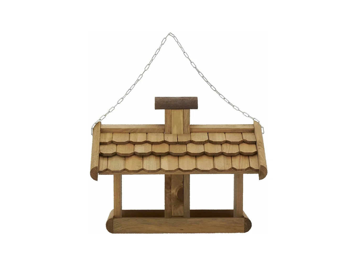 Mangeoire avec silo en pin naturel