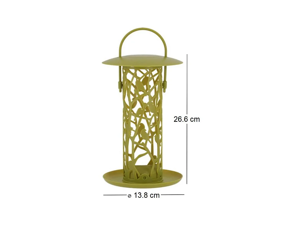 Mangeoire silo pour oiseaux Chiffchaff Pour boules de graisse + plateau