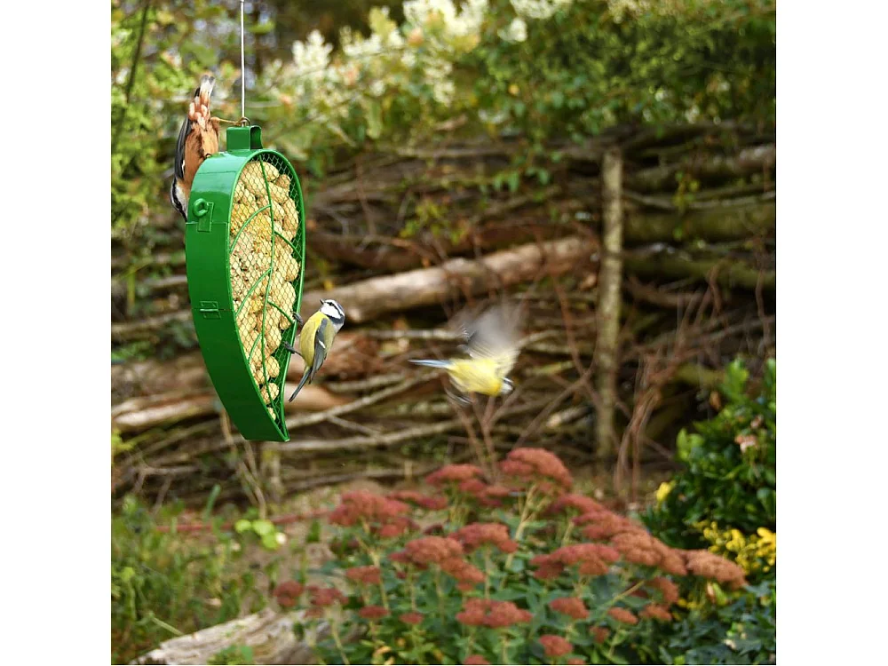 Mangeoire originale à suspendre feuille métal