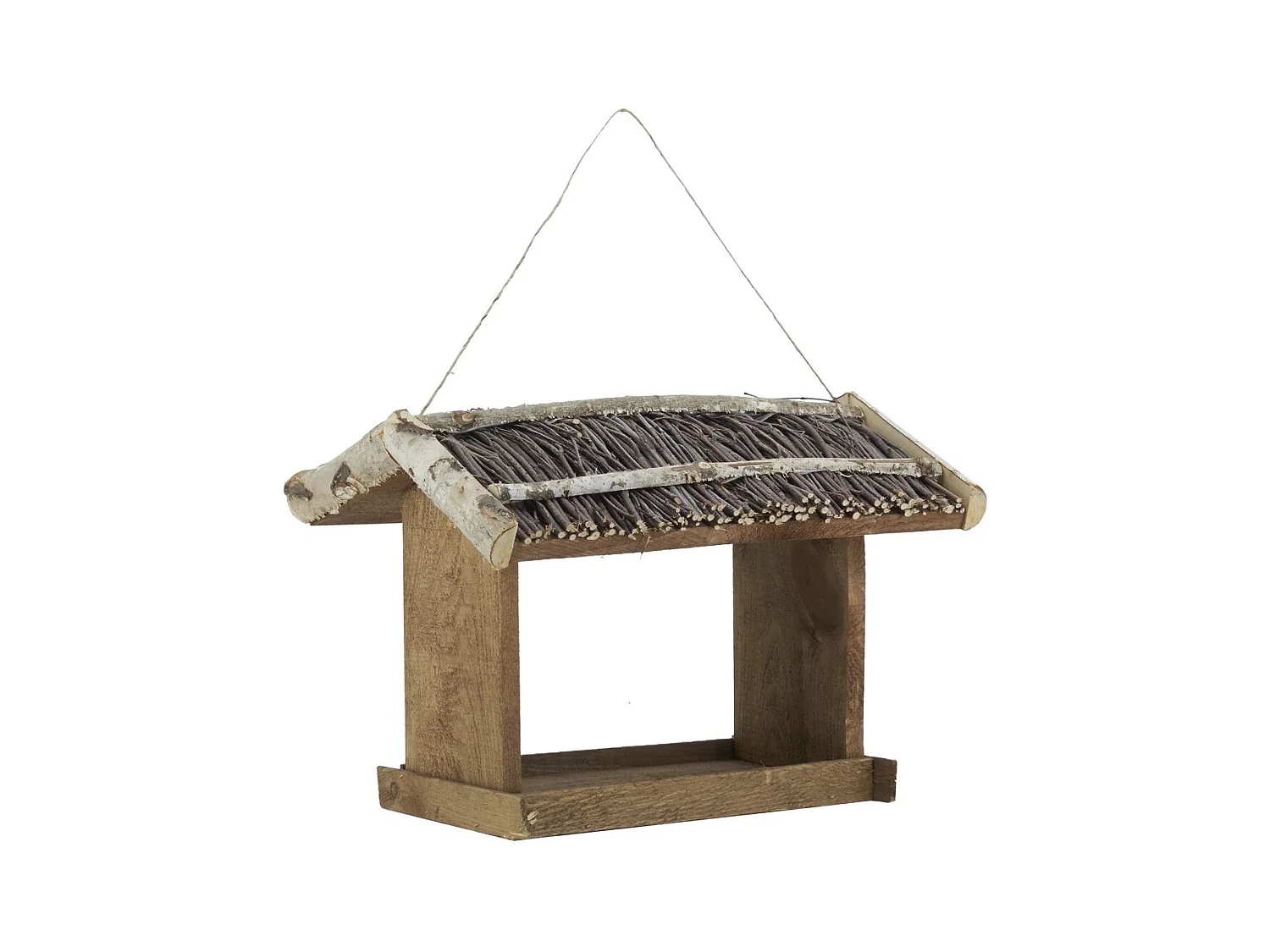 Mangeoire à oiseaux en bouleau et en pin