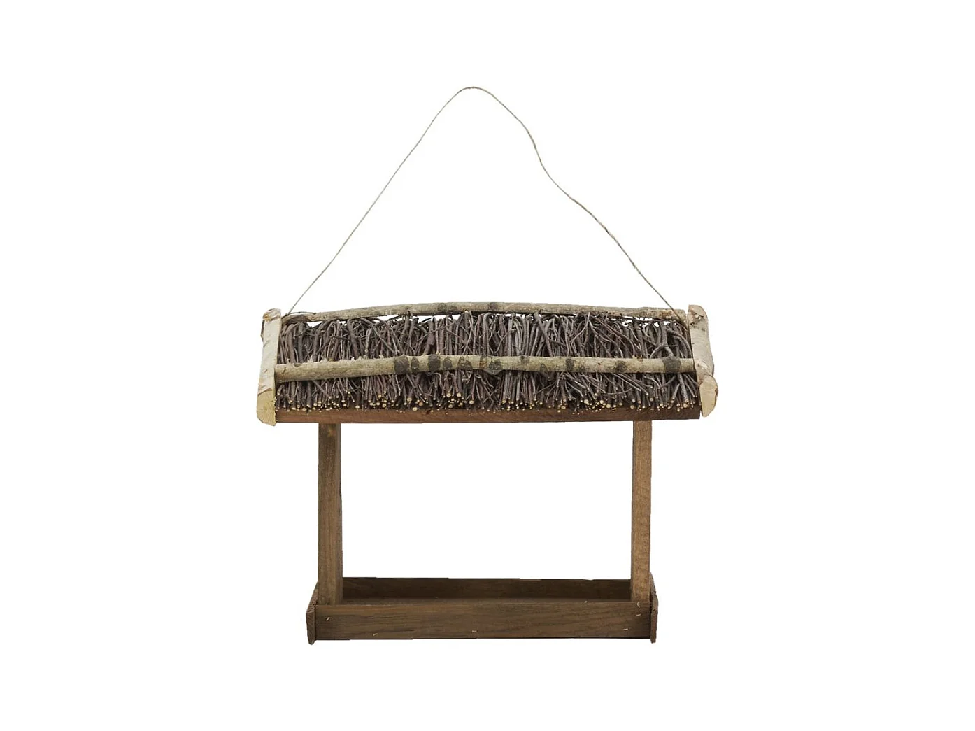 Mangeoire à oiseaux en bouleau et en pin