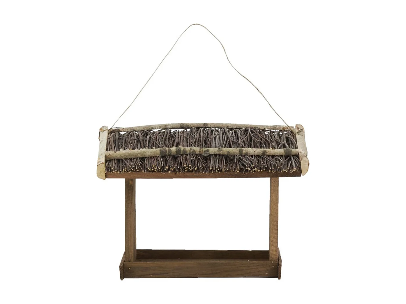 Mangeoire à oiseaux en bouleau et en pin