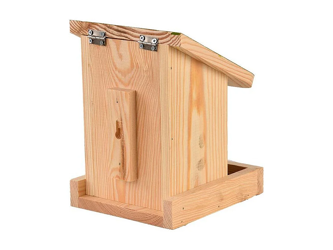 Mangeoire silo en bois Pochoir