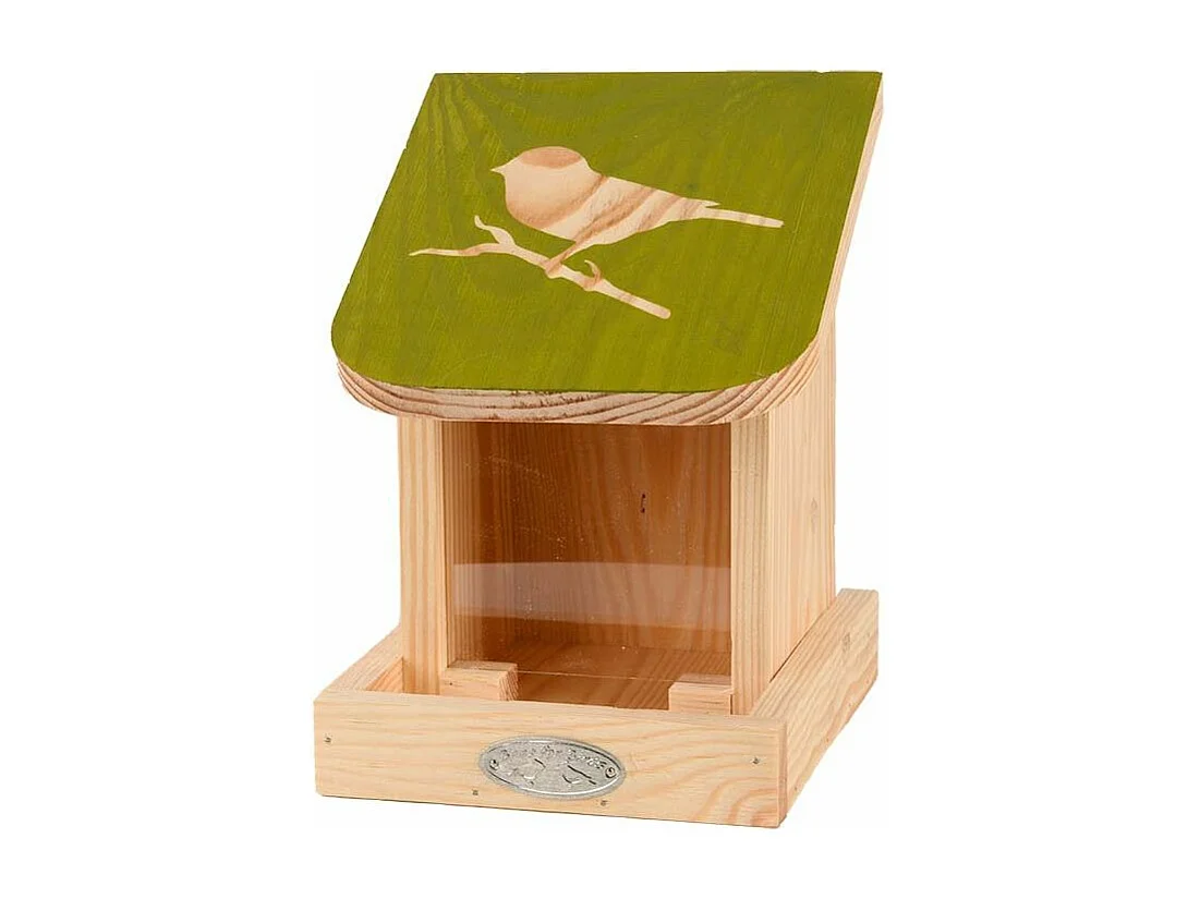 Mangeoire silo en bois Pochoir