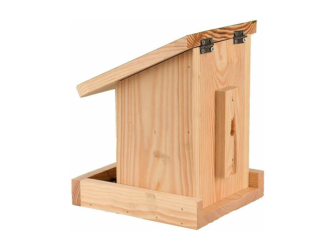 Mangeoire silo en bois Pochoir