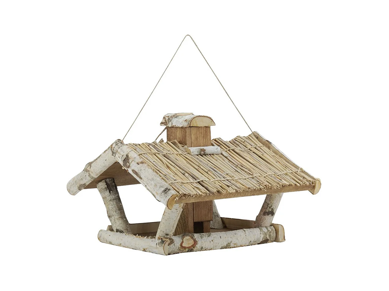 Mangeoire à oiseau en bouleau