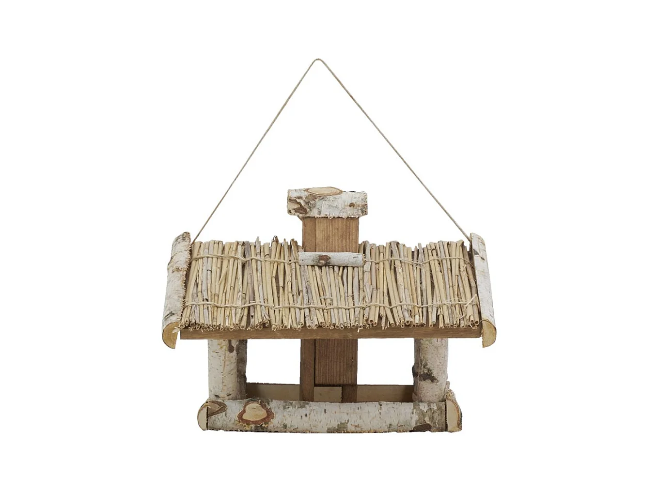 Mangeoire à oiseau en bouleau