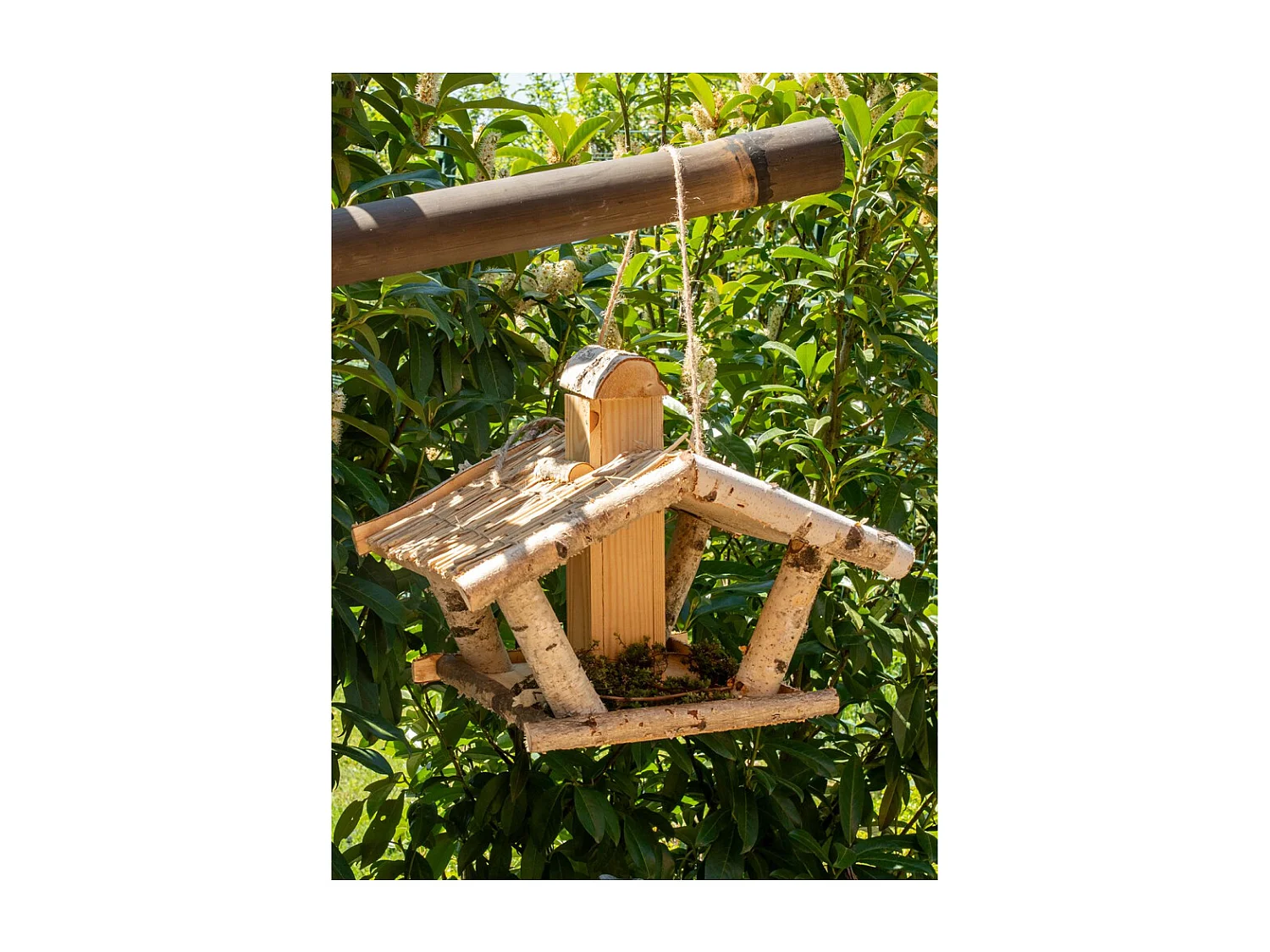 Vogelfutterhaus aus Birke