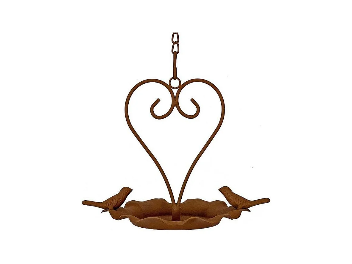 Mangeoire oiseaux suspendue Love 22 x 15 x 46 cm