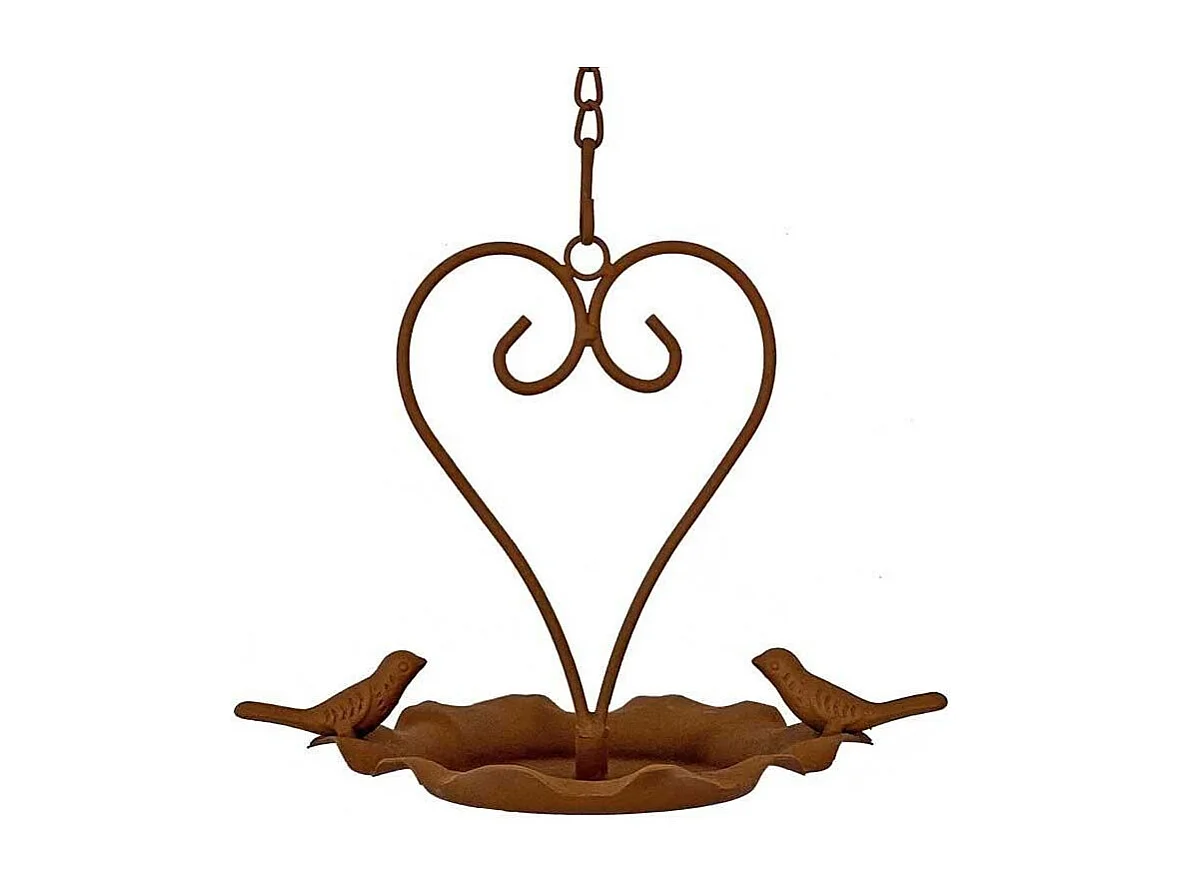 Mangeoire oiseaux suspendue Love 22 x 15 x 46 cm