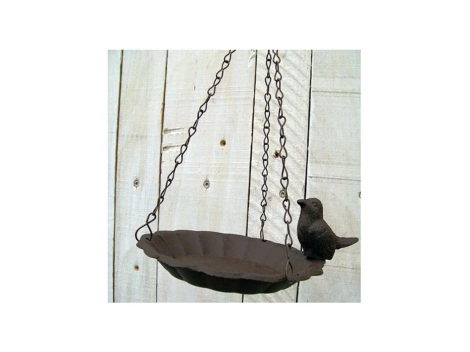 Mangeoire à oiseaux suspendu avec oiseau décoratif 1 oiseau