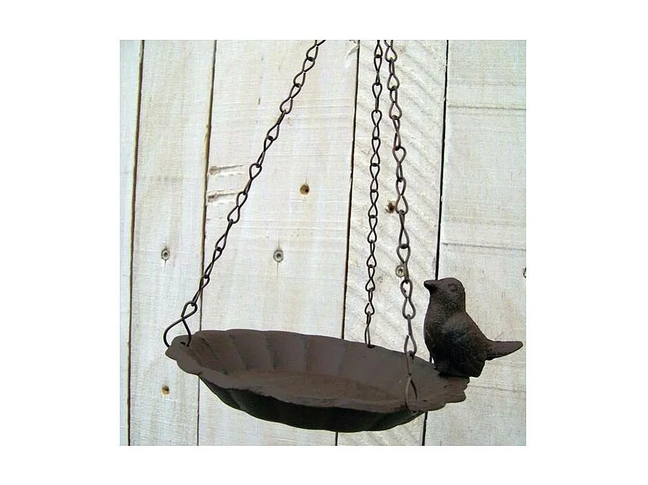 Vogeltränke zum Aufhängen mit dekorativem Vogel