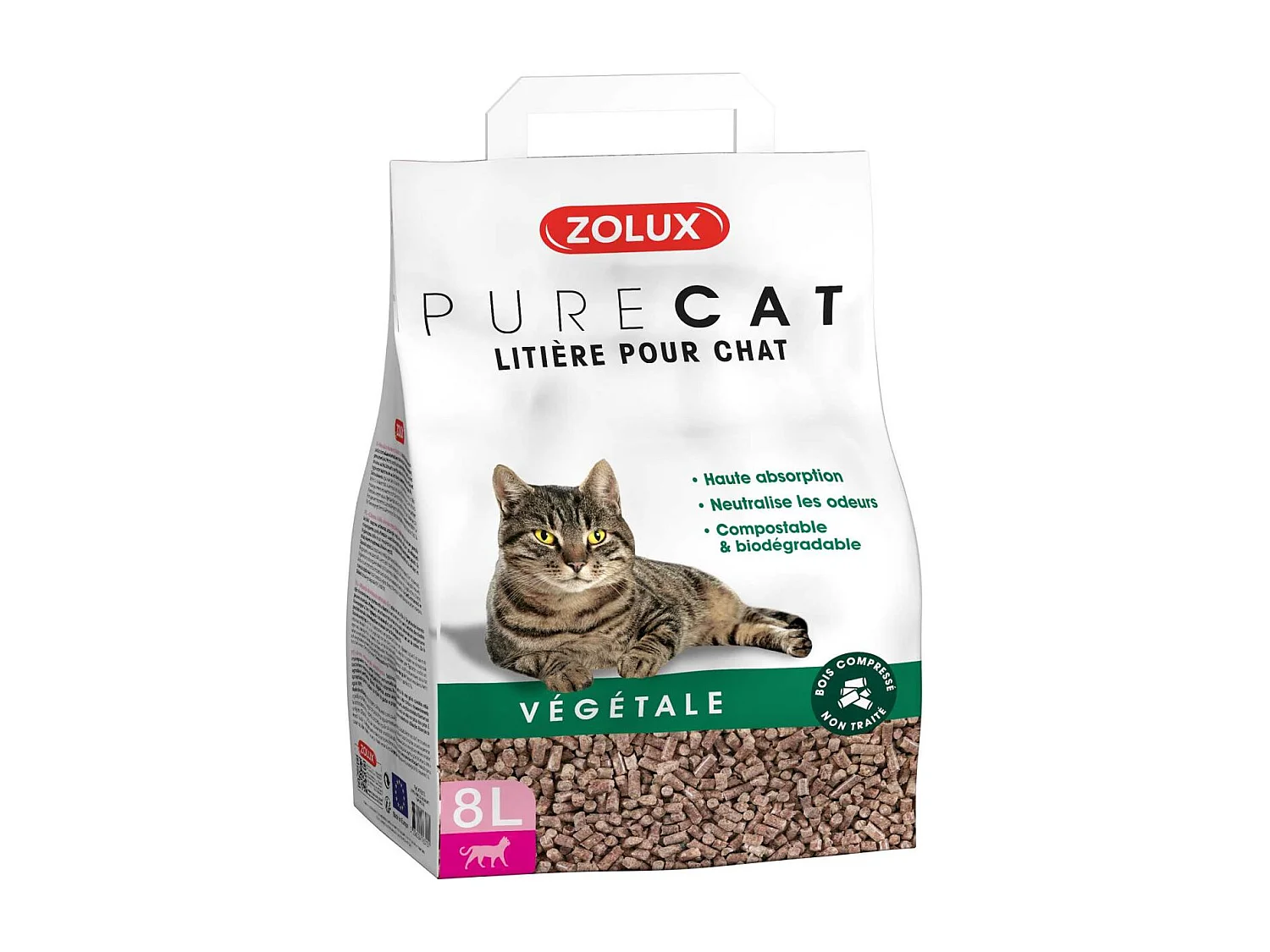 Lettiera naturale per gatti pura 8L