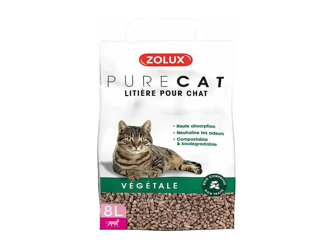 Lettiera naturale per gatti pura 8L