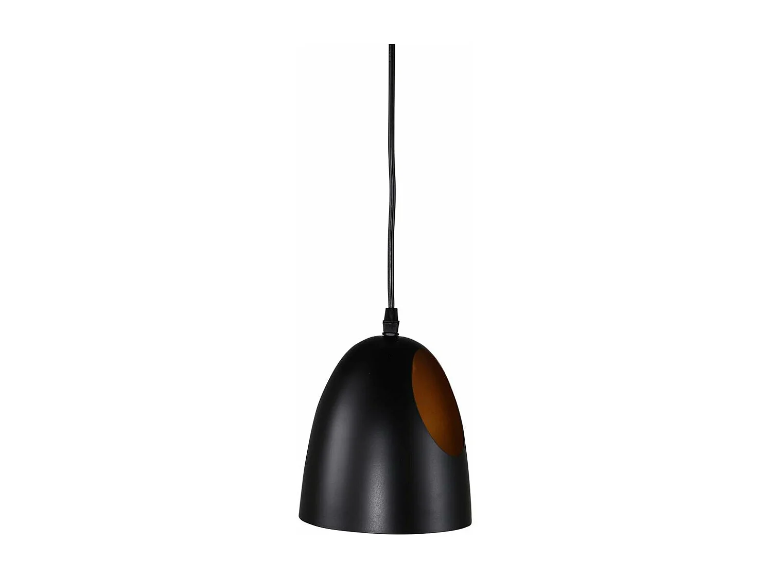 Elda verlichting hanglamp Ø16cm staal zwart, koper.