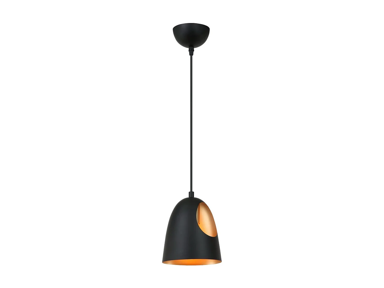 Lampe Suspension Design "Elda" 17cm Noir
