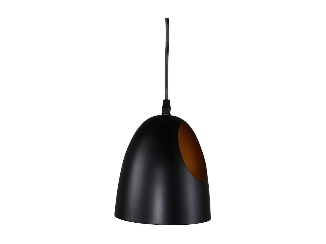 Lampe Suspension Design "Elda" 17cm Noir