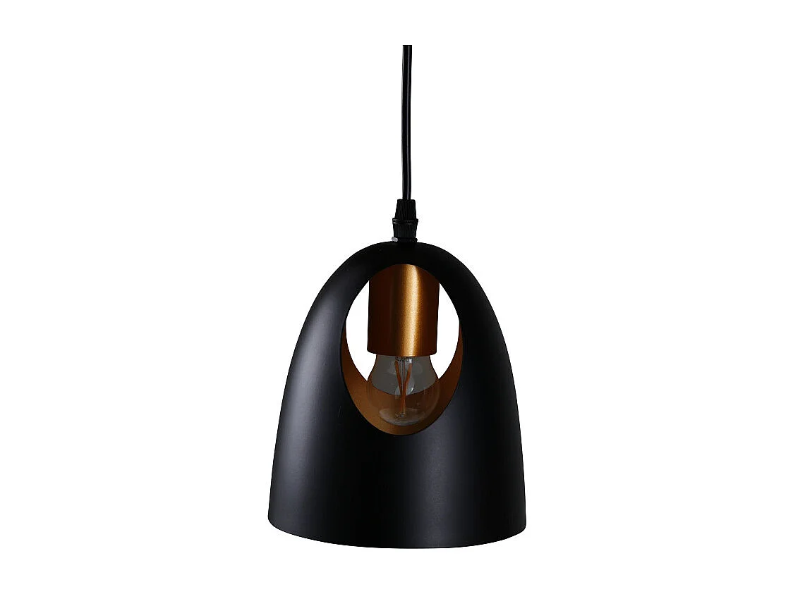 Lampe Suspension Design "Elda" 17cm Noir