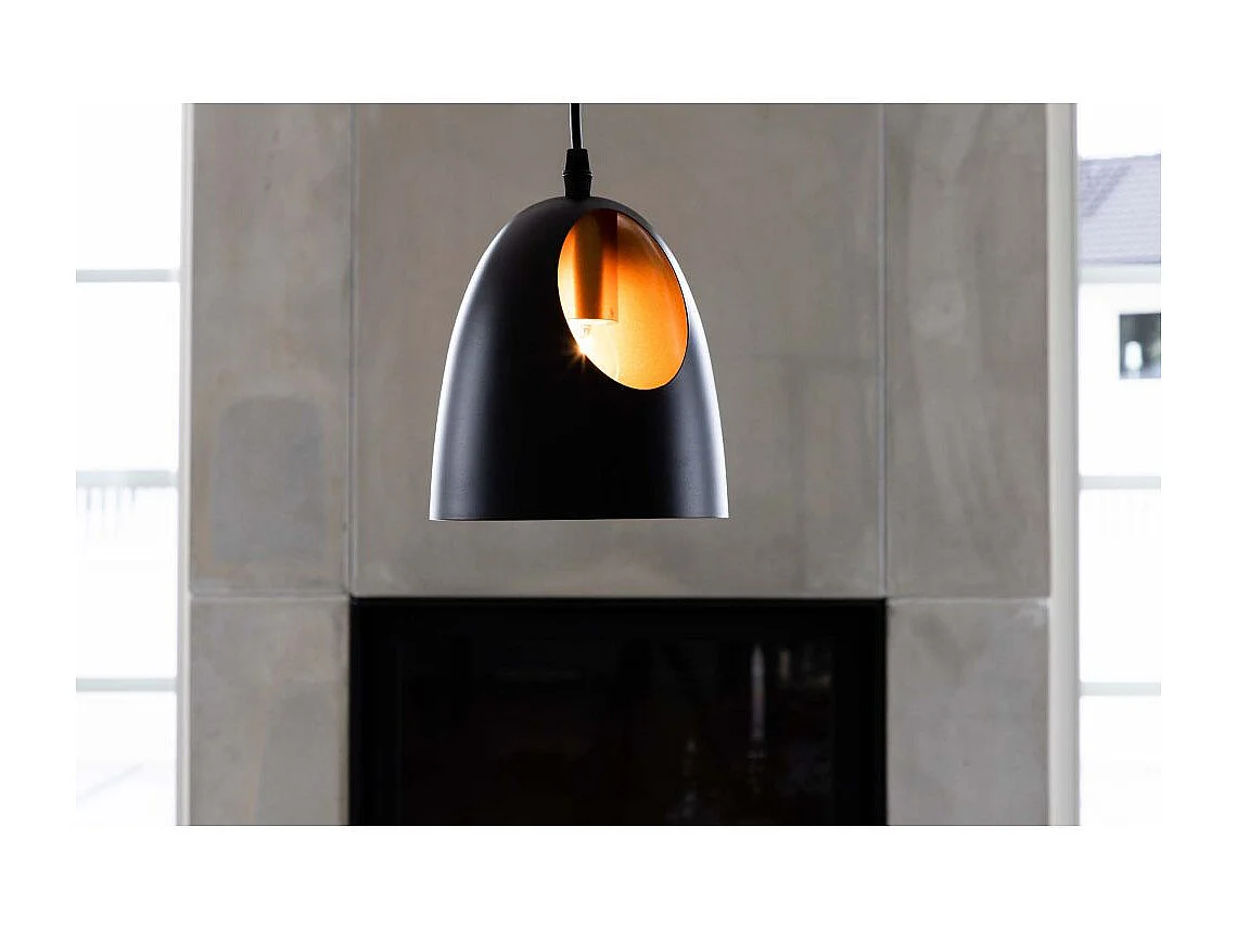 Lampe Suspension Design "Elda" 17cm Noir
